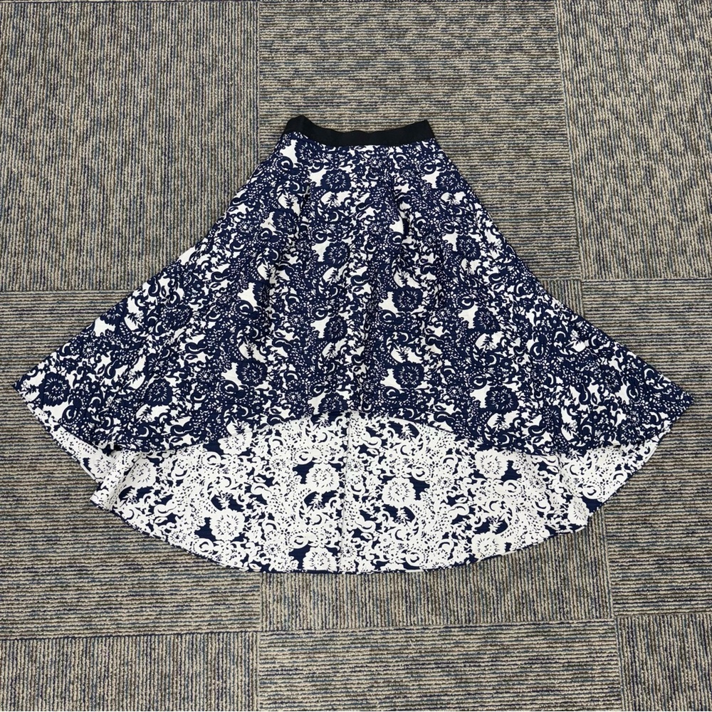 Anthropologie Sachin + Babi Vespertine Brocade Print Hi-Lo Skirt Size 2